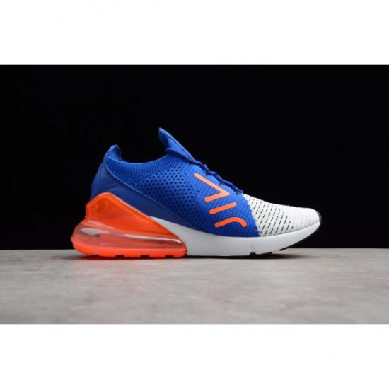 Nike Air Max 270 Flyknit Mavi / Kırmızı Koşu Ayakkabısı Türkiye - D6HB4SBI